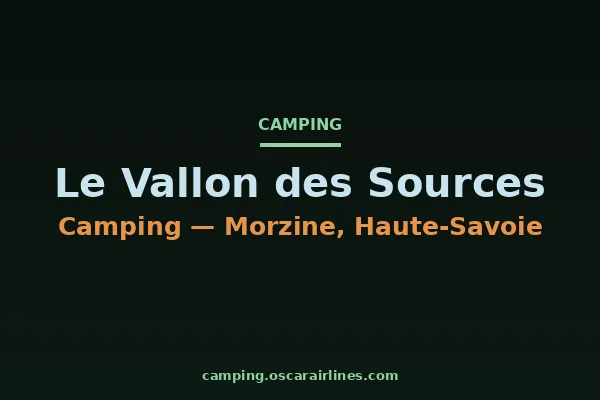 Le Vallon des Sources